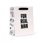 Пакет ламинированный «REAL MAN»,MS  18 × 23 × 10 см - фото 321772688