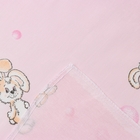 Пеленка Крошка Я "Мамонтенок", 70*120 см, цв.розовый, 100% хлопок - Фото 4