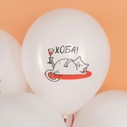 Шар латексный 12" «Мимишный кот», 2 ст., набор 25 шт., МИКС - фото 24583851