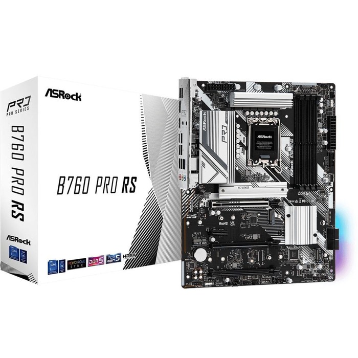 Материнская плата Asrock B760 PRO RS Soc-1700 Intel B760 4xDDR5 ATX AC`97 8ch(7.1) 2.5Gg RA   106498 - фото 51623698