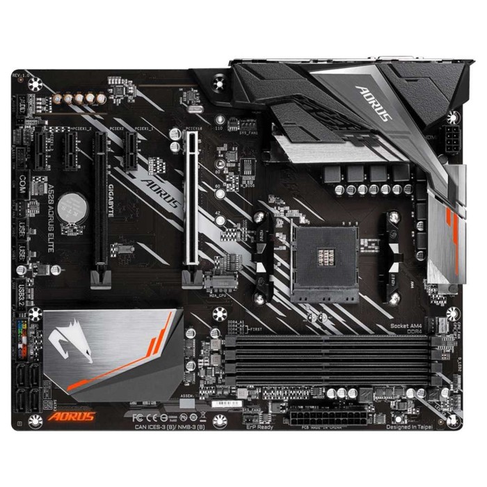 Материнская плата Gigabyte A520 AORUS ELITE Soc-AM4 AMD A520 4xDDR4 ATX AC`97 8ch(7.1) GbLA   106498 - Фото 1