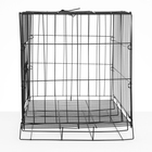 УЦЕНКА Клетка для собак 61×42×50 см, чёрная - Фото 3