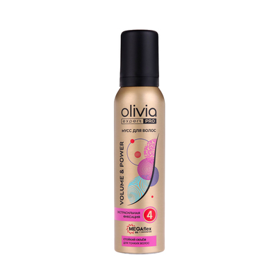 Мусс для волос «Olivia expert PRO» объем и сила, 150 мл