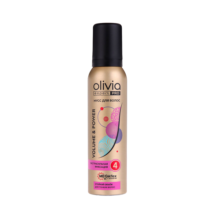Мусс для волос «Olivia expert PRO» объем и сила, 150 мл - Фото 1