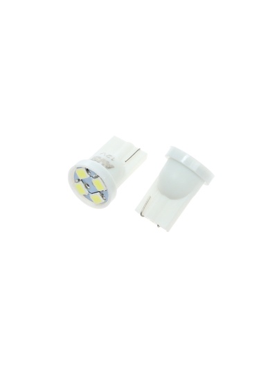 Лампа светодиодная AVS Т111-10 Т10, белый, W2.1×9.5d, 4SMd=2835 12 В, W5W, 10 шт.