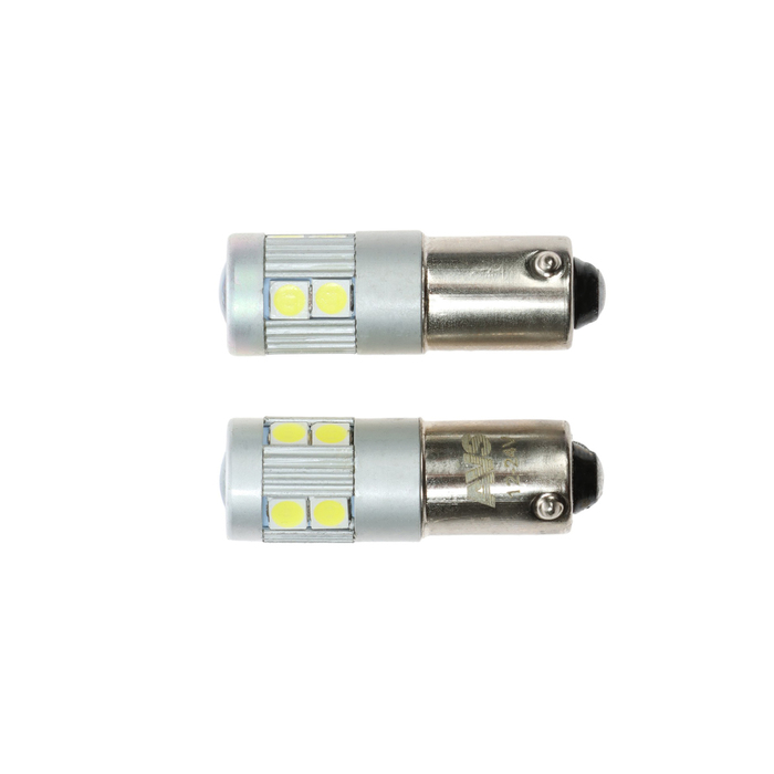 Лампа светодиодная AVS В047 Т8, белый, BA9S, CANBUS 9SMD 3030  12-24 В, 2 шт