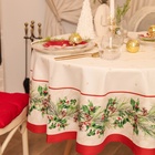 Скатерть новогодняя «Этель» Christmas wreath, d=150 см ±3 см с ВГМО, 100% хлопок, саржа 190 г/м² - Фото 3