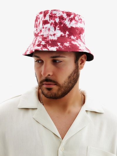 Панама мужская, цвет красный, размер 56-58