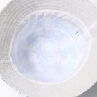 Панама мужская, цвет белый/фиолетовый размер 56-58 - фото 24660054