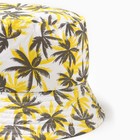 Панама мужская, цвет светло-серый/желтый, размер 56-58 - фото 24660057