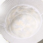 Панама мужская, цвет светло-серый/желтый, размер 56-58 - фото 24660058