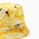 Панама мужская, цвет желтый, размер 56-58 - фото 24660059