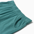 Комплект для мальчика (футболка/шорты), цвет мятный/зелёный, рост 128 см - фото 24654121