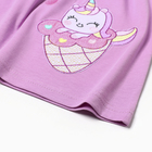 Платье для девочки, цвет сиреневый, рост 98 см - фото 24654157