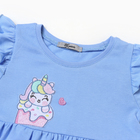 Платье для девочки, цвет голубой, рост 110 см - фото 24654183