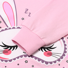 Пижама для девочки (футболка/брюки), цвет розовый, рост 134 см - фото 24654222