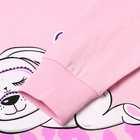 Пижама для девочки (футболка/брюки), цвет розовый, рост 134 см - фото 24654257