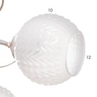 Люстра "Амелия" 5х60вт Е27 бело золотой 46х46х22см - фото 24612926