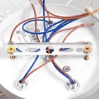 Люстра "Амелия" 5х60вт Е27 бело золотой 46х46х22см - фото 24612928