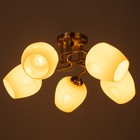 Люстра "Белинда" 5х40вт Е27 Бронза 49х19х23см - фото 24654315