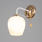 Бра "Майли" 1х60Вт Е27 Белый,золото 21х12х26,5см - фото 24666059