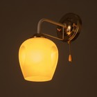 Бра "Майли" 1х60Вт Е27 Белый,золото 21х12х26,5см - фото 24666060