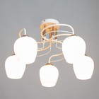 Люстра "Майли" 5х60Вт Е27 Белый,золото 45х53х46см - фото 24632135