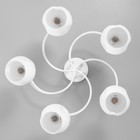 Люстра "Майли" 5х60Вт Е27 Белый,золото 45х53х46см - фото 24632137