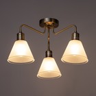 Люстра "Патриция" 3х40Вт Е27 Белый, золото 56х56х35см - фото 24654332