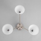 Люстра "Патриция" 3х40Вт Е27 Белый, золото 56х56х35см - фото 24654333