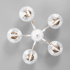 Люстра "Патриция" 5х40Вт Е27 Белый, золото 56х56х35см - фото 24632145