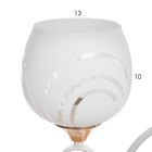 Люстра "Патриция" 5х40Вт Е27 Белый, золото 56х56х35см - фото 24632147