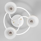 Люстра "Роуз" 3х40Вт Е27 Белый, золото 42х42х23см - фото 24654341