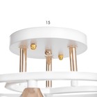 Люстра "Роуз" 3х40Вт Е27 Белый, золото 42х42х23см - фото 24654342