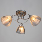 Люстра "Поли" 3х60Вт Е27 Хром 56х56х24см - фото 24632161