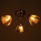 Люстра "Поли" 3х60Вт Е27 Хром 56х56х24см - фото 24632162