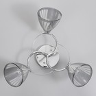 Люстра "Поли" 3х60Вт Е27 Хром 56х56х24см - фото 24632163