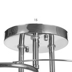 Люстра "Поли" 3х60Вт Е27 Хром 56х56х24см - фото 24632164