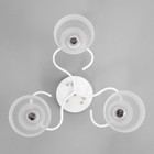 Люстра "Линда" 3х60Вт Е27 Белый, золото 47х47х23см - фото 24632179