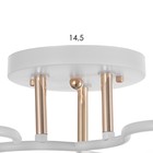 Люстра "Линда" 3х60Вт Е27 Белый, золото 47х47х23см - фото 24632182