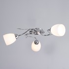 Люстра "Джил" 3х60Вт Е27 Хром 58х58х22см - фото 24632194