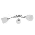 Люстра "Джил" 3х60Вт Е27 Хром 58х58х22см - фото 24632197