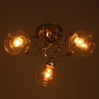 Люстра "Алеста" 3х60Вт Е27 Золото 52х52х23см - фото 24612965