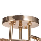 Люстра "Алеста" 3х60Вт Е27 Золото 52х52х23см - фото 24612967