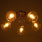 Люстра "Алеста" 5х60Вт Е27 Золото 58х58х23см - фото 24632213