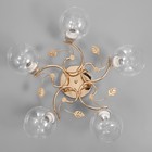 Люстра "Алеста" 5х60Вт Е27 Золото 58х58х23см - фото 24632214