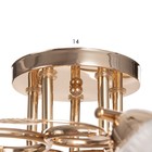 Люстра "Алеста" 5х60Вт Е27 Золото 58х58х23см - фото 24632215