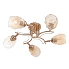 Люстра "Лойс" 5х40Вт Е27 Золото 54х54х22см - фото 24654368