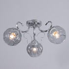 Люстра "Эшли" 3х40Вт Е27 Хром 53х53х20см - фото 24681050