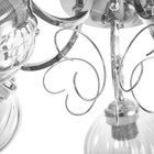 Люстра "Эшли" 5х40Вт Е27 Хром 55х55х20см - фото 24632243